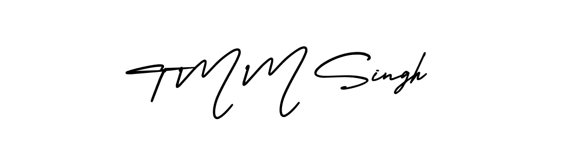 How to make T M M Singh signature? AmerikaSignatureDemo-Regular is a professional autograph style. Create handwritten signature for T M M Singh name. T M M Singh signature style 3 images and pictures png