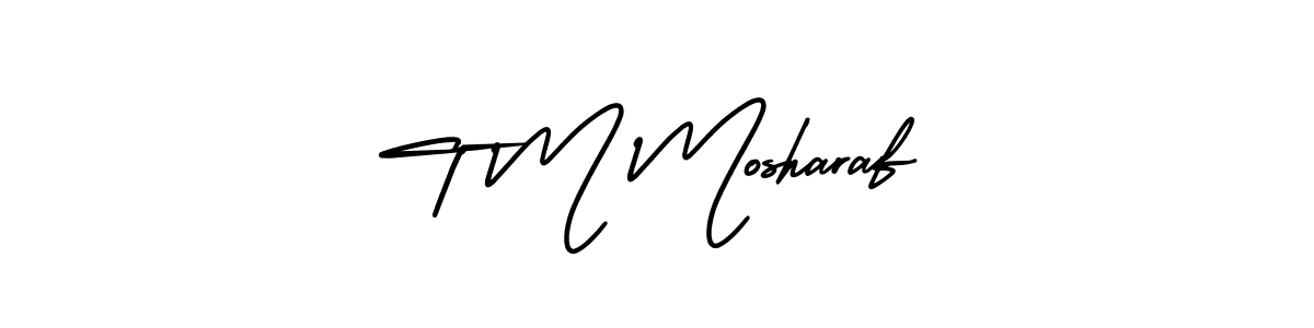 Make a beautiful signature design for name T M Mosharaf. Use this online signature maker to create a handwritten signature for free. T M Mosharaf signature style 3 images and pictures png