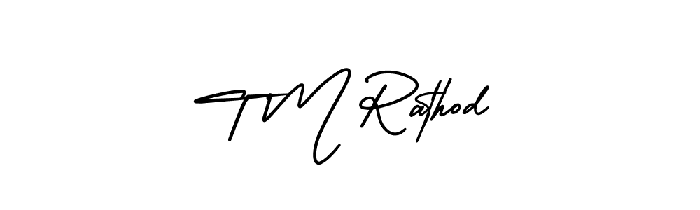 It looks lik you need a new signature style for name T M Rathod. Design unique handwritten (AmerikaSignatureDemo-Regular) signature with our free signature maker in just a few clicks. T M Rathod signature style 3 images and pictures png