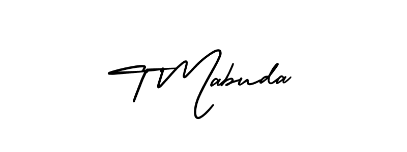 This is the best signature style for the T Mabuda name. Also you like these signature font (AmerikaSignatureDemo-Regular). Mix name signature. T Mabuda signature style 3 images and pictures png