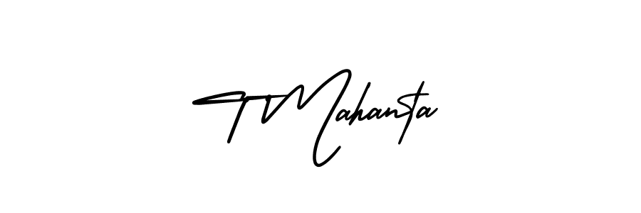 How to Draw T Mahanta signature style? AmerikaSignatureDemo-Regular is a latest design signature styles for name T Mahanta. T Mahanta signature style 3 images and pictures png