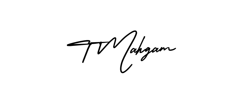 How to Draw T Mahgam signature style? AmerikaSignatureDemo-Regular is a latest design signature styles for name T Mahgam. T Mahgam signature style 3 images and pictures png