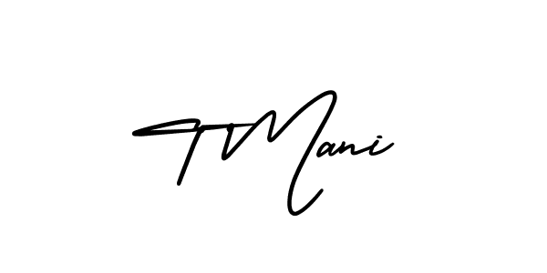 Best and Professional Signature Style for T Mani. AmerikaSignatureDemo-Regular Best Signature Style Collection. T Mani signature style 3 images and pictures png