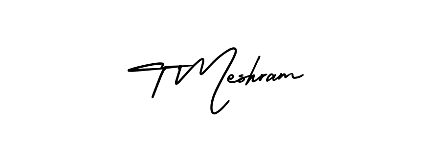 Check out images of Autograph of T Meshram name. Actor T Meshram Signature Style. AmerikaSignatureDemo-Regular is a professional sign style online. T Meshram signature style 3 images and pictures png