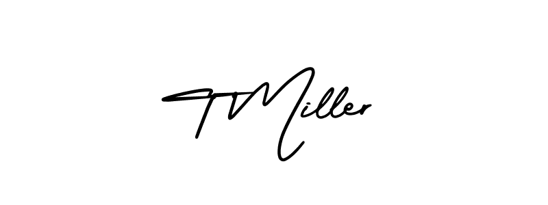 How to make T Miller signature? AmerikaSignatureDemo-Regular is a professional autograph style. Create handwritten signature for T Miller name. T Miller signature style 3 images and pictures png