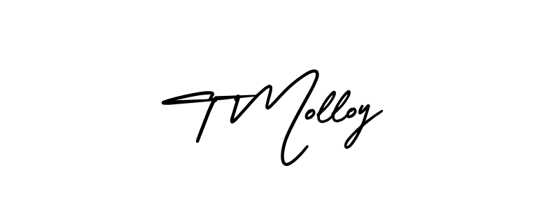 if you are searching for the best signature style for your name T Molloy. so please give up your signature search. here we have designed multiple signature styles  using AmerikaSignatureDemo-Regular. T Molloy signature style 3 images and pictures png