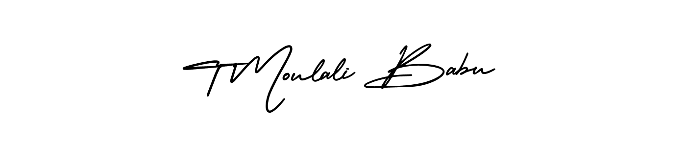 See photos of T Moulali Babu official signature by Spectra . Check more albums & portfolios. Read reviews & check more about AmerikaSignatureDemo-Regular font. T Moulali Babu signature style 3 images and pictures png