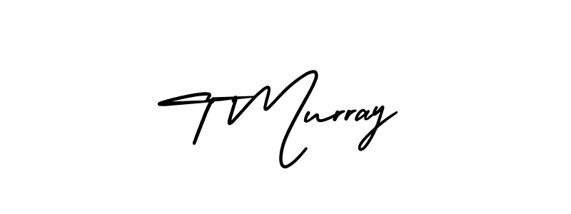 Make a beautiful signature design for name T Murray. With this signature (AmerikaSignatureDemo-Regular) style, you can create a handwritten signature for free. T Murray signature style 3 images and pictures png