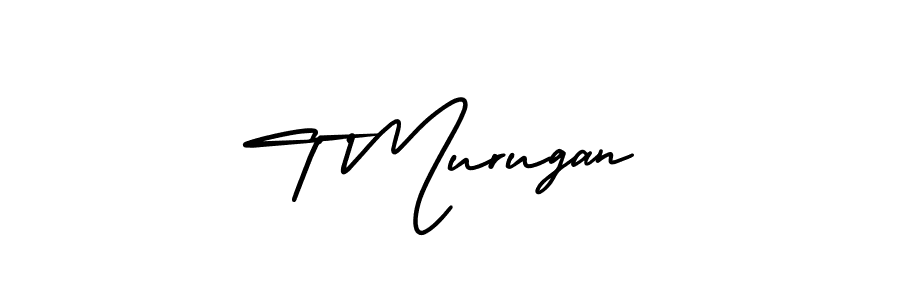 This is the best signature style for the T Murugan name. Also you like these signature font (AmerikaSignatureDemo-Regular). Mix name signature. T Murugan signature style 3 images and pictures png