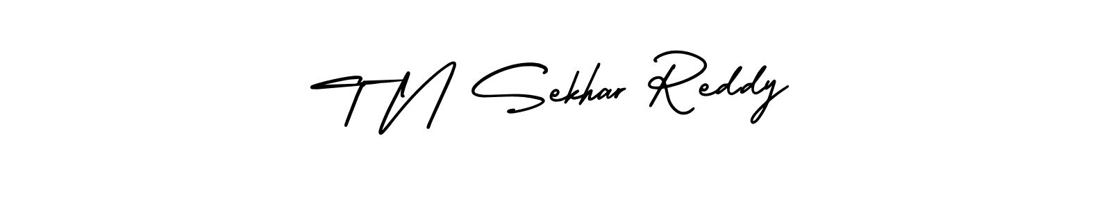 T N Sekhar Reddy stylish signature style. Best Handwritten Sign (AmerikaSignatureDemo-Regular) for my name. Handwritten Signature Collection Ideas for my name T N Sekhar Reddy. T N Sekhar Reddy signature style 3 images and pictures png