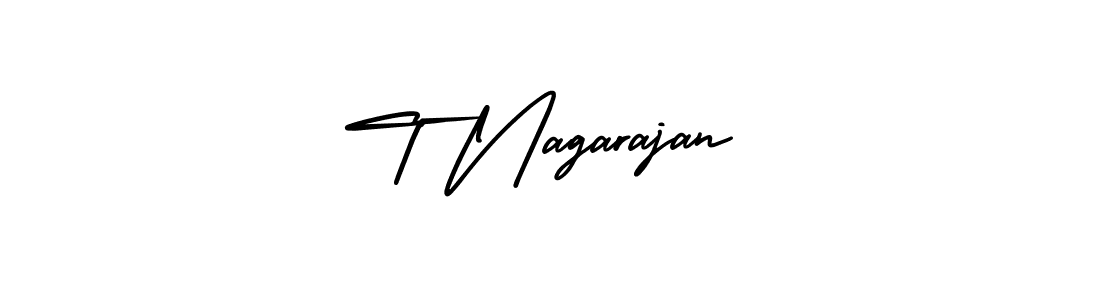 How to make T Nagarajan signature? AmerikaSignatureDemo-Regular is a professional autograph style. Create handwritten signature for T Nagarajan name. T Nagarajan signature style 3 images and pictures png