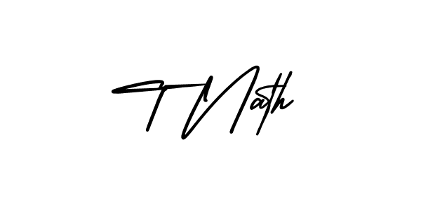 Also we have T Nath name is the best signature style. Create professional handwritten signature collection using AmerikaSignatureDemo-Regular autograph style. T Nath signature style 3 images and pictures png