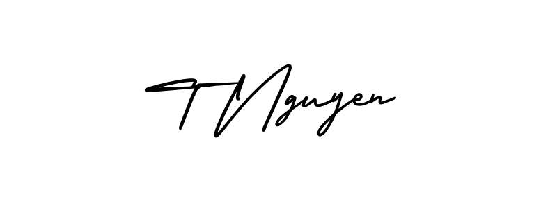 This is the best signature style for the T Nguyen name. Also you like these signature font (AmerikaSignatureDemo-Regular). Mix name signature. T Nguyen signature style 3 images and pictures png