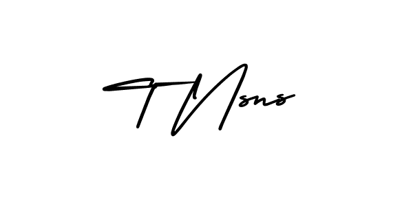 Also You can easily find your signature by using the search form. We will create T Nsns name handwritten signature images for you free of cost using AmerikaSignatureDemo-Regular sign style. T Nsns signature style 3 images and pictures png