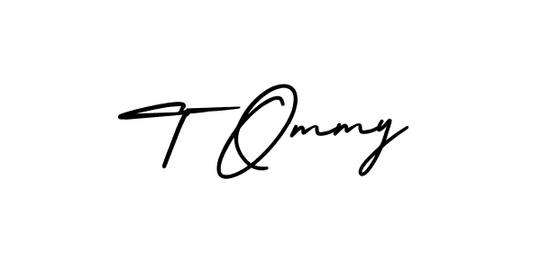 Similarly AmerikaSignatureDemo-Regular is the best handwritten signature design. Signature creator online .You can use it as an online autograph creator for name T Ommy. T Ommy signature style 3 images and pictures png