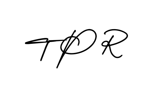 AmerikaSignatureDemo-Regular is a professional signature style that is perfect for those who want to add a touch of class to their signature. It is also a great choice for those who want to make their signature more unique. Get T P R name to fancy signature for free. T P R signature style 3 images and pictures png