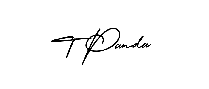 T Panda stylish signature style. Best Handwritten Sign (AmerikaSignatureDemo-Regular) for my name. Handwritten Signature Collection Ideas for my name T Panda. T Panda signature style 3 images and pictures png