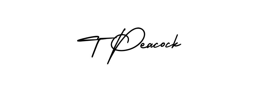 Best and Professional Signature Style for T Peacock. AmerikaSignatureDemo-Regular Best Signature Style Collection. T Peacock signature style 3 images and pictures png