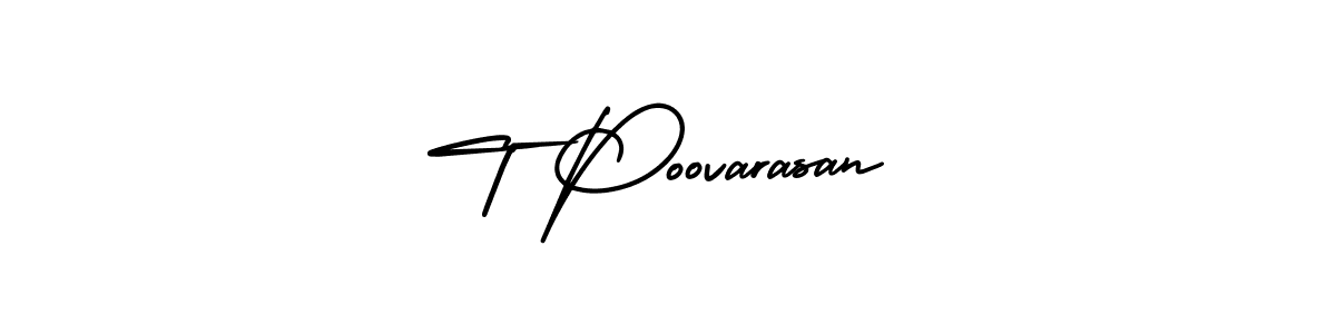 Also You can easily find your signature by using the search form. We will create T Poovarasan name handwritten signature images for you free of cost using AmerikaSignatureDemo-Regular sign style. T Poovarasan signature style 3 images and pictures png