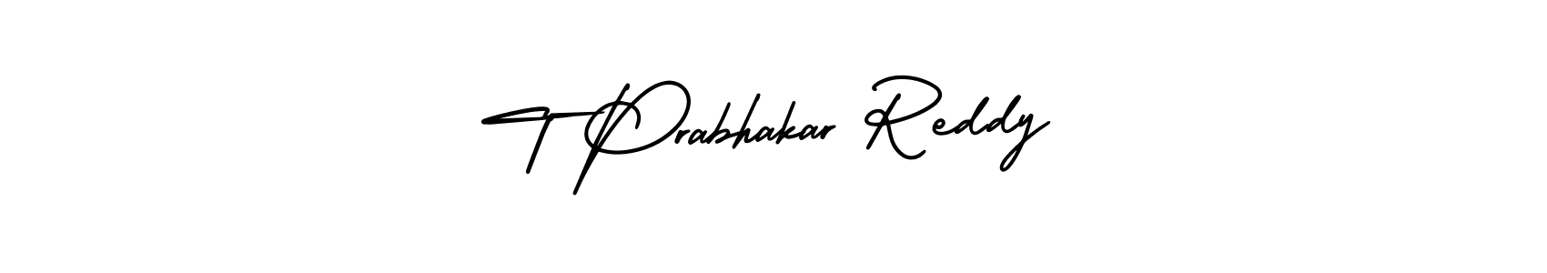 It looks lik you need a new signature style for name T Prabhakar Reddy. Design unique handwritten (AmerikaSignatureDemo-Regular) signature with our free signature maker in just a few clicks. T Prabhakar Reddy signature style 3 images and pictures png