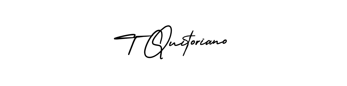 You can use this online signature creator to create a handwritten signature for the name T Quitoriano. This is the best online autograph maker. T Quitoriano signature style 3 images and pictures png