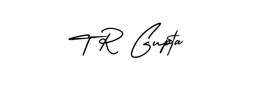 Make a beautiful signature design for name T R Gupta. With this signature (AmerikaSignatureDemo-Regular) style, you can create a handwritten signature for free. T R Gupta signature style 3 images and pictures png