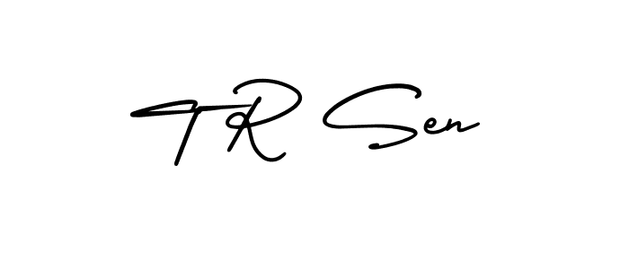 Best and Professional Signature Style for T R Sen. AmerikaSignatureDemo-Regular Best Signature Style Collection. T R Sen signature style 3 images and pictures png