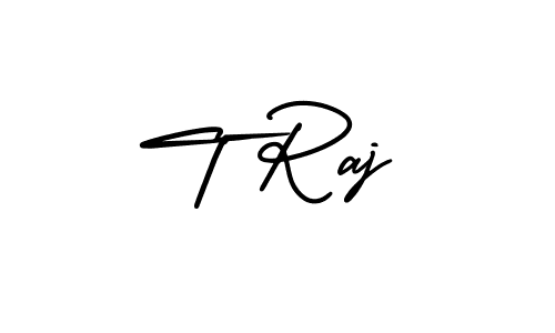 How to Draw T Raj signature style? AmerikaSignatureDemo-Regular is a latest design signature styles for name T Raj. T Raj signature style 3 images and pictures png