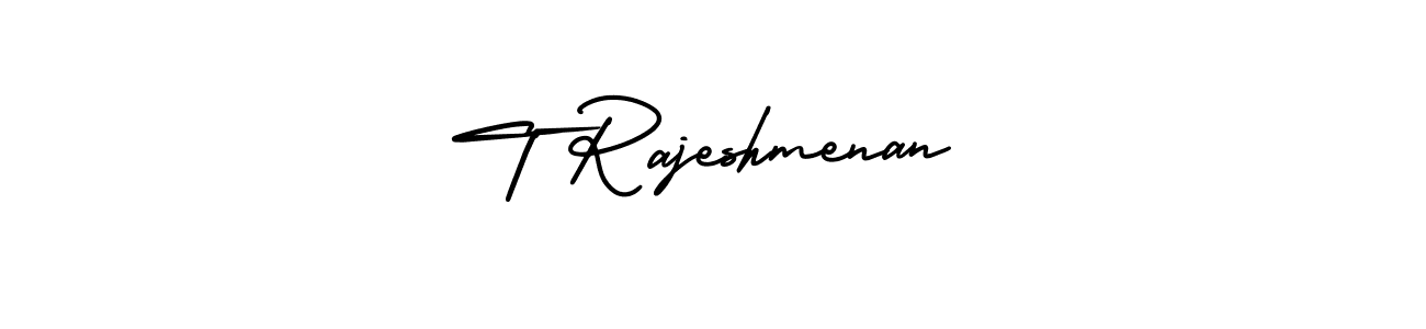 How to make T Rajeshmenan signature? AmerikaSignatureDemo-Regular is a professional autograph style. Create handwritten signature for T Rajeshmenan name. T Rajeshmenan signature style 3 images and pictures png