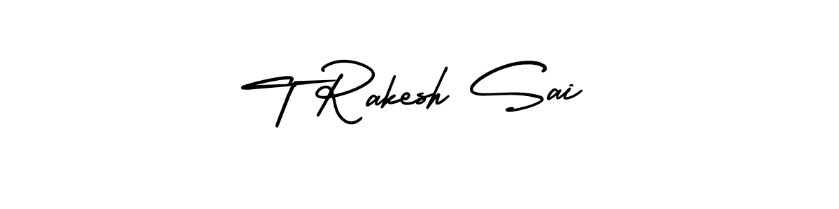 Similarly AmerikaSignatureDemo-Regular is the best handwritten signature design. Signature creator online .You can use it as an online autograph creator for name T Rakesh Sai. T Rakesh Sai signature style 3 images and pictures png