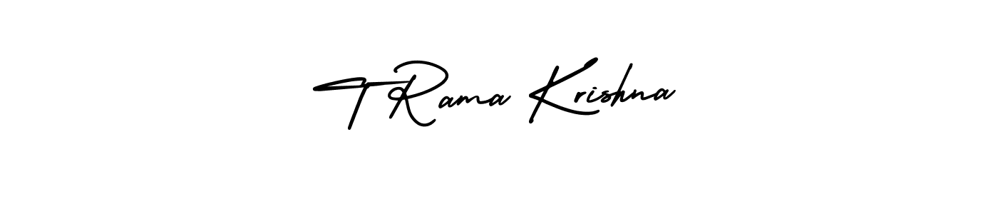 How to Draw T Rama Krishna signature style? AmerikaSignatureDemo-Regular is a latest design signature styles for name T Rama Krishna. T Rama Krishna signature style 3 images and pictures png