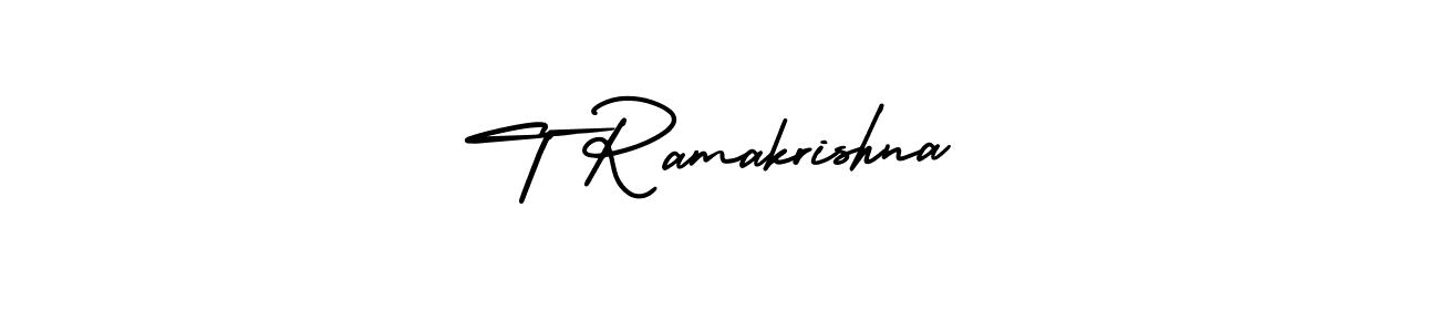 T Ramakrishna stylish signature style. Best Handwritten Sign (AmerikaSignatureDemo-Regular) for my name. Handwritten Signature Collection Ideas for my name T Ramakrishna. T Ramakrishna signature style 3 images and pictures png