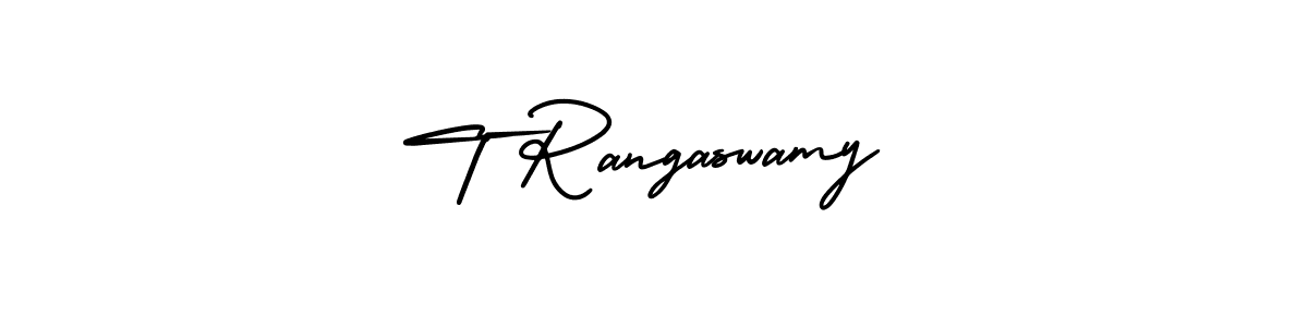 This is the best signature style for the T Rangaswamy name. Also you like these signature font (AmerikaSignatureDemo-Regular). Mix name signature. T Rangaswamy signature style 3 images and pictures png