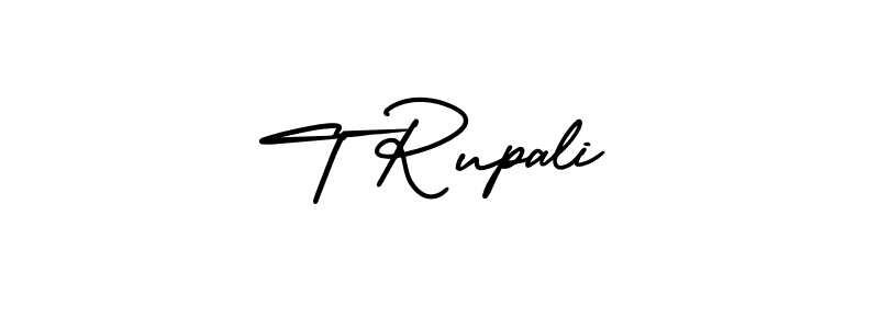 How to make T Rupali signature? AmerikaSignatureDemo-Regular is a professional autograph style. Create handwritten signature for T Rupali name. T Rupali signature style 3 images and pictures png