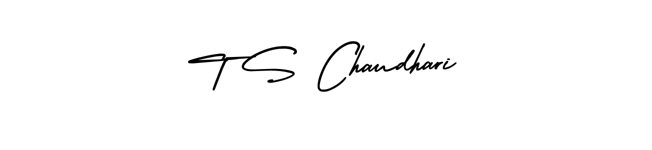 Design your own signature with our free online signature maker. With this signature software, you can create a handwritten (AmerikaSignatureDemo-Regular) signature for name T S Chaudhari. T S Chaudhari signature style 3 images and pictures png