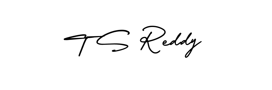 AmerikaSignatureDemo-Regular is a professional signature style that is perfect for those who want to add a touch of class to their signature. It is also a great choice for those who want to make their signature more unique. Get T S Reddy name to fancy signature for free. T S Reddy signature style 3 images and pictures png