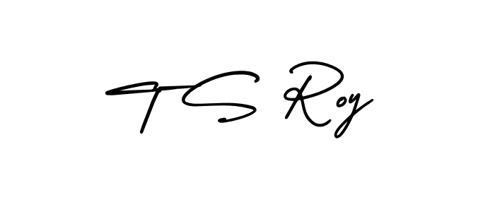 if you are searching for the best signature style for your name T S Roy. so please give up your signature search. here we have designed multiple signature styles  using AmerikaSignatureDemo-Regular. T S Roy signature style 3 images and pictures png