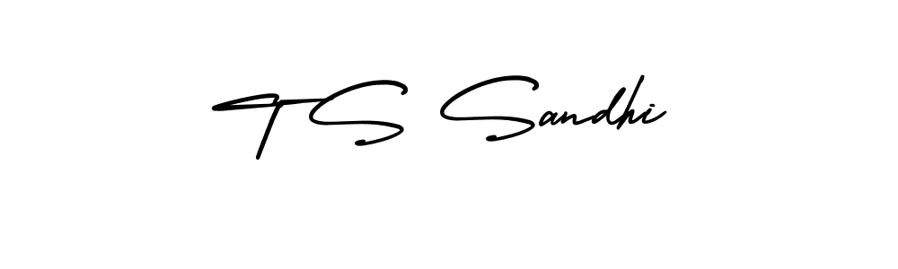 Make a beautiful signature design for name T S Sandhi. Use this online signature maker to create a handwritten signature for free. T S Sandhi signature style 3 images and pictures png