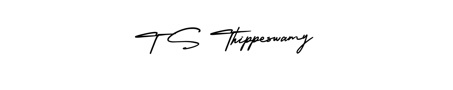 This is the best signature style for the T S Thippeswamy name. Also you like these signature font (AmerikaSignatureDemo-Regular). Mix name signature. T S Thippeswamy signature style 3 images and pictures png