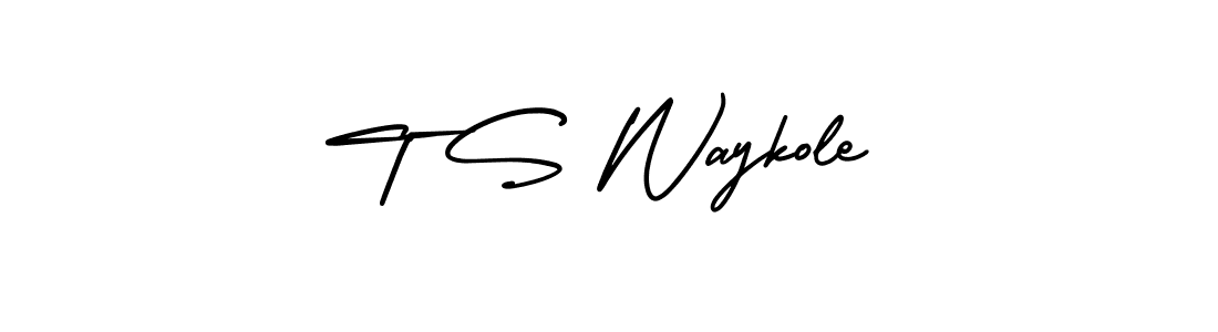 It looks lik you need a new signature style for name T S Waykole. Design unique handwritten (AmerikaSignatureDemo-Regular) signature with our free signature maker in just a few clicks. T S Waykole signature style 3 images and pictures png