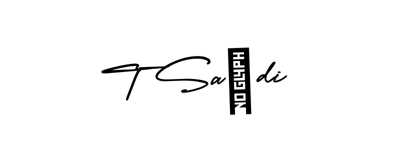 Also we have T Saïdi name is the best signature style. Create professional handwritten signature collection using AmerikaSignatureDemo-Regular autograph style. T Saïdi signature style 3 images and pictures png