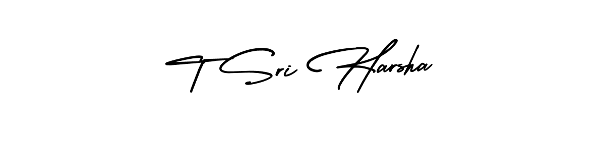 Also we have T Sri Harsha name is the best signature style. Create professional handwritten signature collection using AmerikaSignatureDemo-Regular autograph style. T Sri Harsha signature style 3 images and pictures png