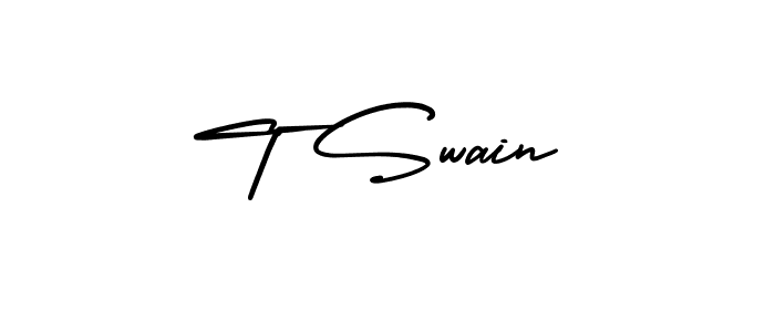 Best and Professional Signature Style for T Swain. AmerikaSignatureDemo-Regular Best Signature Style Collection. T Swain signature style 3 images and pictures png