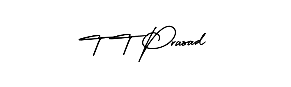 Use a signature maker to create a handwritten signature online. With this signature software, you can design (AmerikaSignatureDemo-Regular) your own signature for name T T Prasad. T T Prasad signature style 3 images and pictures png