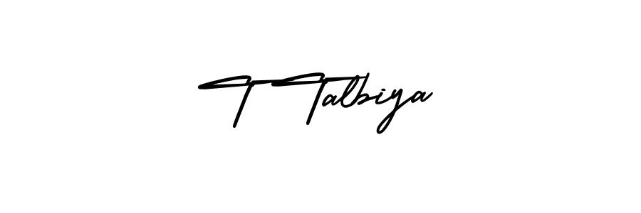 Make a short T Talbiya signature style. Manage your documents anywhere anytime using AmerikaSignatureDemo-Regular. Create and add eSignatures, submit forms, share and send files easily. T Talbiya signature style 3 images and pictures png