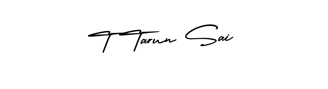 Make a beautiful signature design for name T Tarun Sai. With this signature (AmerikaSignatureDemo-Regular) style, you can create a handwritten signature for free. T Tarun Sai signature style 3 images and pictures png