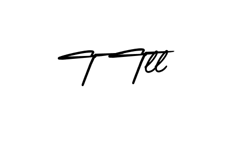 Create a beautiful signature design for name T Tll. With this signature (AmerikaSignatureDemo-Regular) fonts, you can make a handwritten signature for free. T Tll signature style 3 images and pictures png