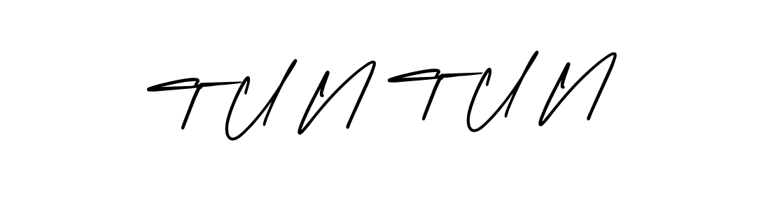 if you are searching for the best signature style for your name T U N T U N. so please give up your signature search. here we have designed multiple signature styles  using AmerikaSignatureDemo-Regular. T U N T U N signature style 3 images and pictures png