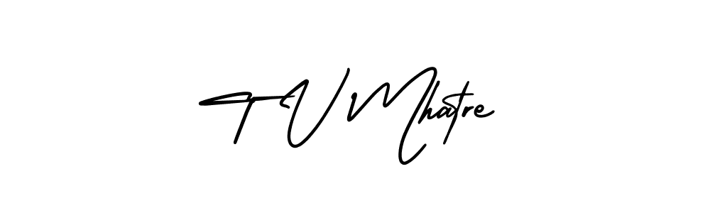 This is the best signature style for the T V Mhatre name. Also you like these signature font (AmerikaSignatureDemo-Regular). Mix name signature. T V Mhatre signature style 3 images and pictures png