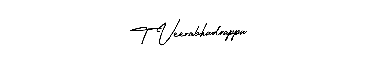 T Veerabhadrappa stylish signature style. Best Handwritten Sign (AmerikaSignatureDemo-Regular) for my name. Handwritten Signature Collection Ideas for my name T Veerabhadrappa. T Veerabhadrappa signature style 3 images and pictures png
